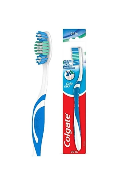 Colgate Extra Clean Dil Temizleyicili Arka Dişlere Uzanan Orta 3'lü Ekonomik Paket Diş Fırçası ürün görseli 1