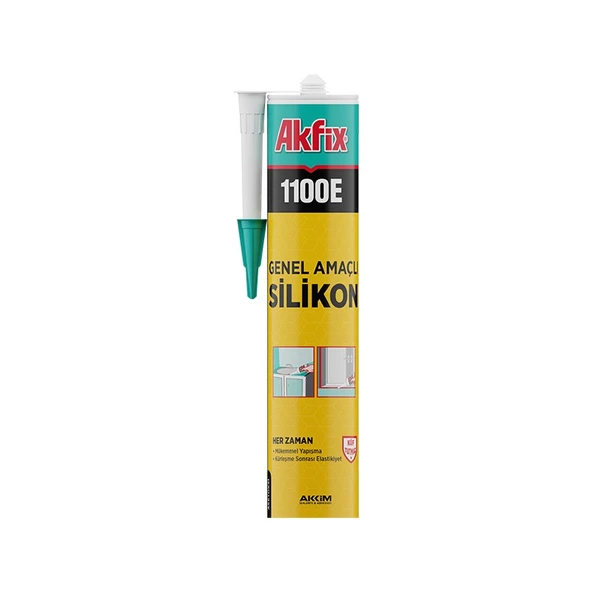 Akfix 1100E Genel Amaçlı Silikon Şeffaf ürün görseli 1