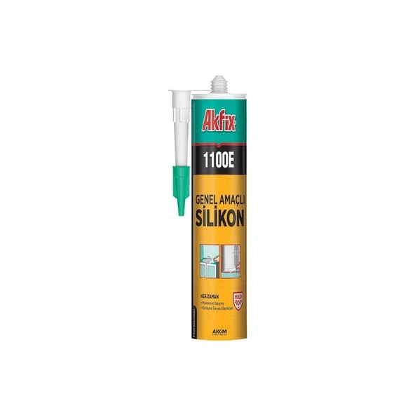 Akfix 1100E Genel Amaçlı Silikon Şeffaf ürün görseli 1