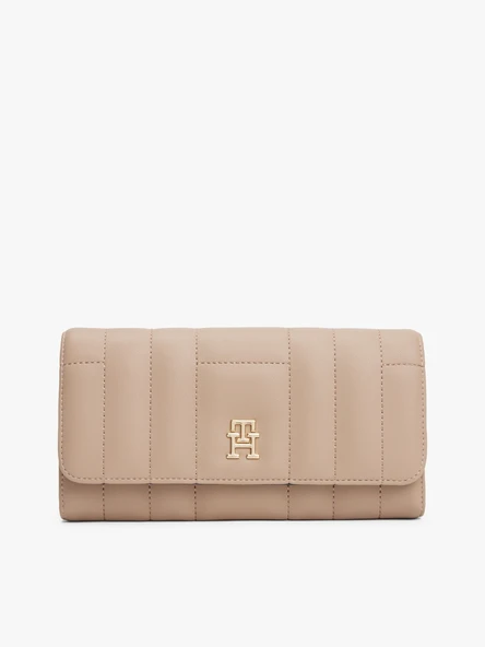 Tommy Hilfiger   TH FEMININE LRG FLAP Kadın Bej Cüzdan - AW0AW17475 ürün görseli 1