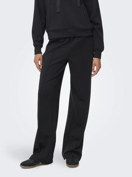 Only   ONLALINA LIFE LEO STRING PANT SWT Kadın Siyah Pantolon - 15364554 ürün görseli 1