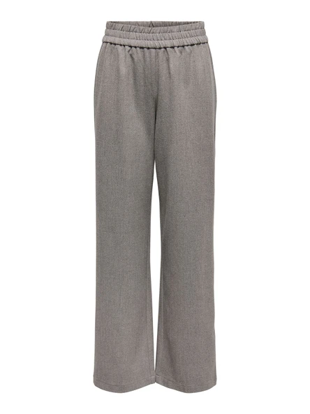 Only   ONLELISE MW WIDE PULL-UP PANT TLR Kadın Gray Pantolon - 15324530 ürün görseli 1