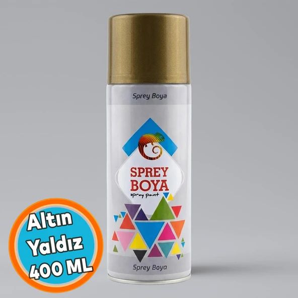 Sprey Boya ALTIN YALDIZ 400 ml Metal Ahşap Beton Yüzeylere Uygun Hobi Dekoratif Amaçlı Sprey Boya ürün görseli 1