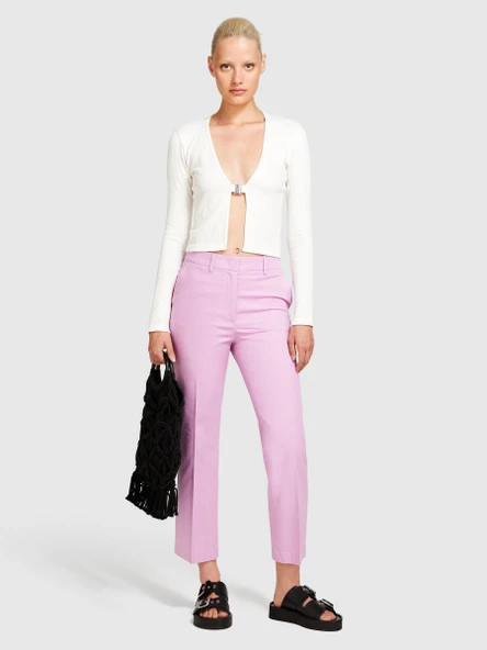 Sisley   Streç Pamuklu Pileli Pantolon Kadın Sarı Pantolon - 324P4IULLF02Y ürün görseli 1