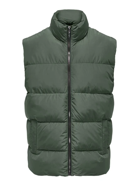 Only & Sons   ONSMELVIN LIFE PUFFER VEST OTW VD Erkek Turuncu Yelek - 22022232 ürün görseli 1