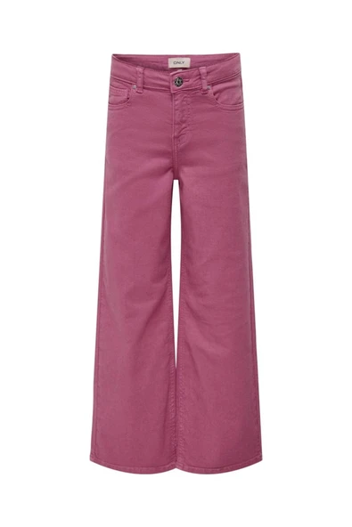 Only   KOGMADISON WIDE COLOR PANT PNT Kız Çocuk Pembe Jean - 15303203 ürün görseli 1