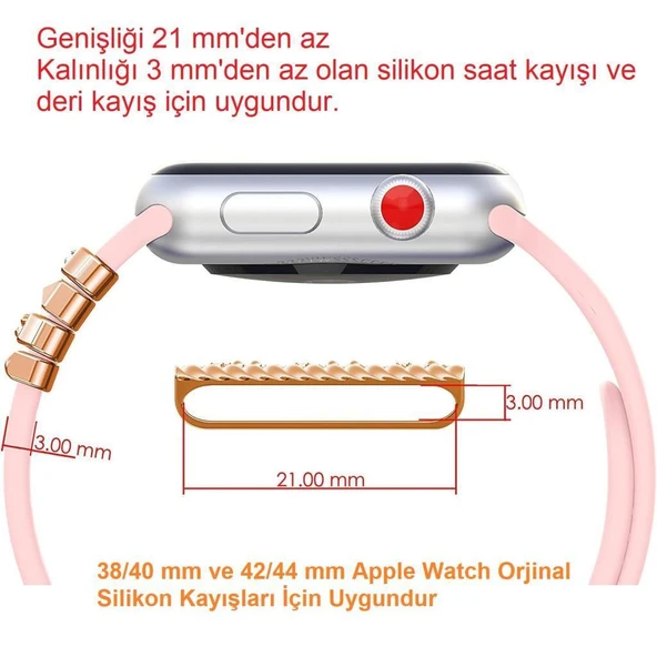 Watch Uyumlu O Harfli Kordon Aksesuar/charm - Resim 4