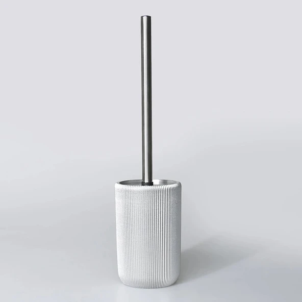 By Selim Lydia Gümüş 5 Parça Polyester Banyo Seti - Resim 3