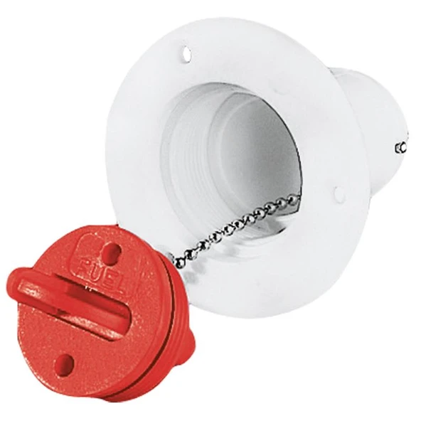 Plastic Deck Filler Ø38mm for Fuel, White ürün görseli 1