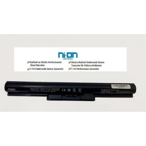 Nion Sony SVF1521P4E ,Sony SVF1521P6E uyumlu Laptop Notebook Batarya - Pil ürün görseli 1