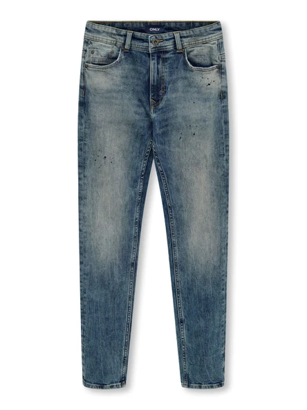 Only   KOBMATT SLIM MID BLUE PAINT JEANS DNM Kız Çocuk Mavi Jean - 15292061 ürün görseli 1