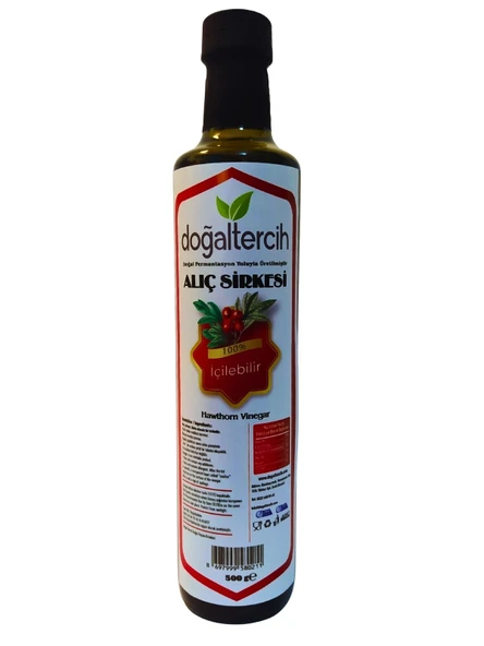 Doğaltercih İçilebilir Doğal Fermantasyon Alıç Sirkesi 500 ML ürün görseli 1