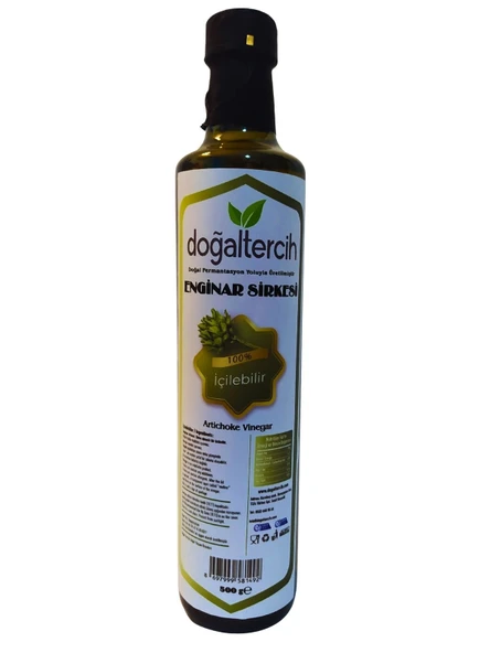 Doğaltercih İçilebilir Doğal Fermantasyon Enginar Sirkesi 500 ML ürün görseli 1