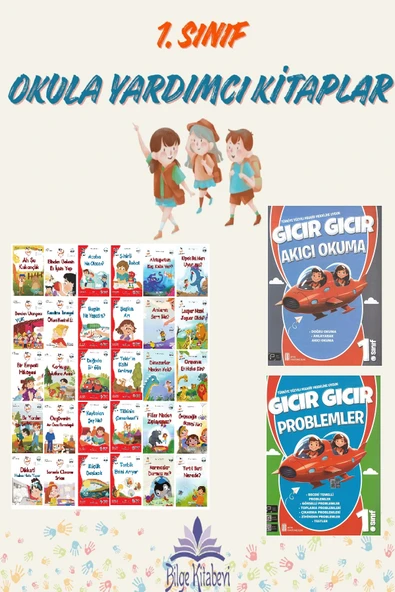 1. Sınıf Okuma Alışkanlığı Kazandıran Okumayı Sevdiren 30 lu Hikaye Seti + Akıcı Okuma + Problemler ürün görseli 1