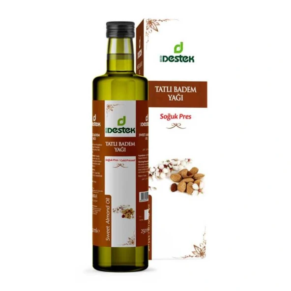 Destek Tatlı Badem Yağı (Soğuk Sıkım) 250 Ml ürün görseli 1