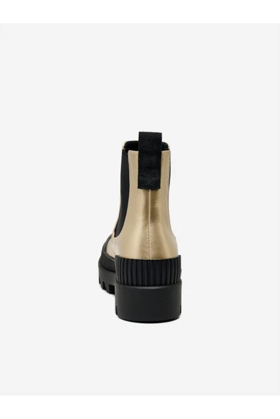 Only   ONLBUZZ-2 PU FOIL BOOT Kadın Sarı Bot - 15304862 - Resim 3