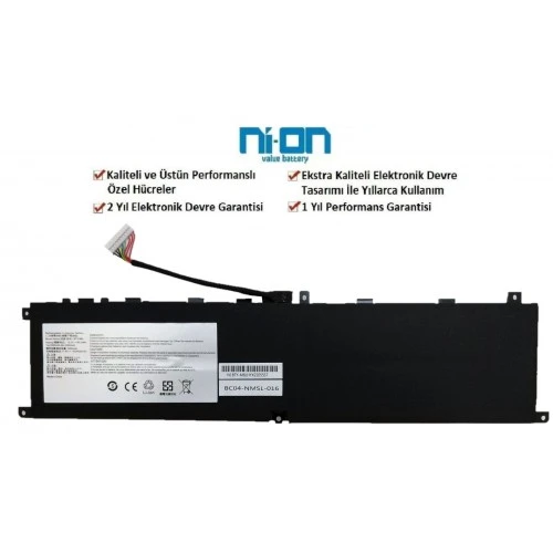 Nion Msi BTY-M6L uyumlu Laptop Notebook Batarya - Pil ürün görseli 1