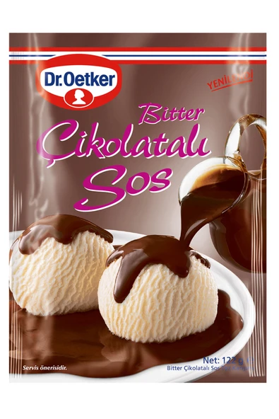 Dr. Oetker Bitter Çikolatalı Sos 122 gr ürün görseli 1