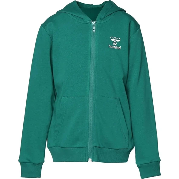 Hummel   HMLFELISIAS ZIP HOODIE Unisex Çocuk Yeşil Sweatshirt - 921599 ürün görseli 1