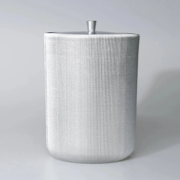 By Selim Lydia Gümüş 5 Parça Polyester Banyo Seti - Resim 7