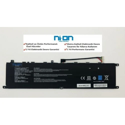 Nion MSI 4ICP6/35/140 uyumlu Laptop Notebook Batarya - Pil ürün görseli 1