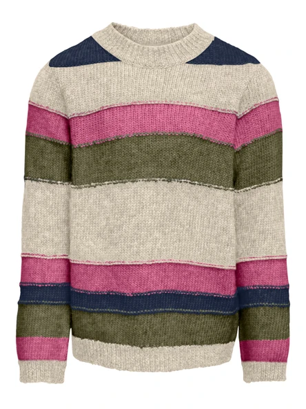 Only   KOGELAINE L/S O-NECK KNT Kız Çocuk Bej Kazak - 15302317 ürün görseli 1