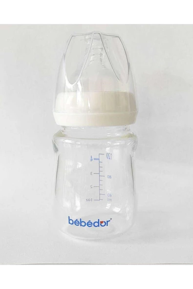 Bebedor Geniş Ağızlı Isıya Dayanıklı Cam Biberon 120ml 50301 ürün görseli 1