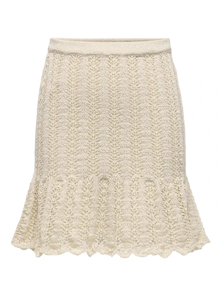 Only   ONLERIN LIFE MW SKIRT KNT Kadın Birch Etek - 15341577 ürün görseli 1