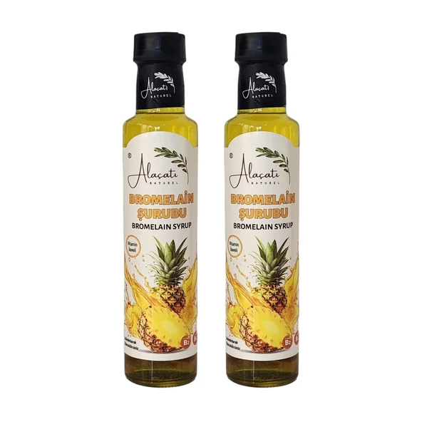 Alaçatı Naturel Bromelain Şurubu 250 ml x 2 Adet ürün görseli 1