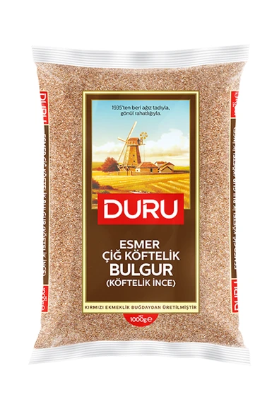 Duru Esmer Çiğ Köftelik Bulgur 1 Kg ürün görseli 1