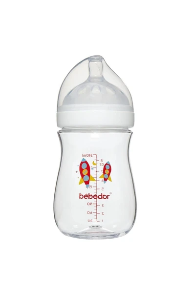 Bebedor Premium Seri Geniş Ağız Antikolik Biberon Tritan 240 ml 95302 ürün görseli 1