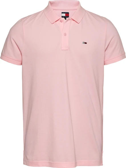 Tommy Hilfiger   TJM SLIM PLACKET POLO EXT Erkek Pembe Polo - DM0DM20676 ürün görseli 1