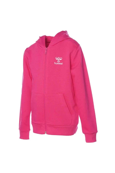 Hummel   HMLFELISIAS ZIP HOODIE Unisex Çocuk RASPBERRY SORBET Sweatshirt - 921599 ürün görseli 1