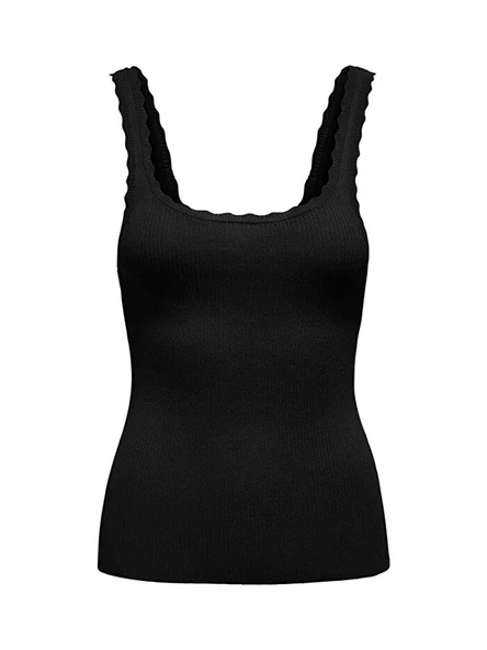 Only   ONLGEMMA SL U-NECK KNT NOOS Kadın Siyah Kazak - 15314659 ürün görseli 1