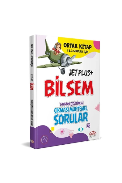 Editör Bilsem Jet Plus Ortak Kitap Tamamı Çözümlü Muhtemel Çıkmış Sorular 1, 2 ve 3. Sınıflar İçin ürün görseli 1