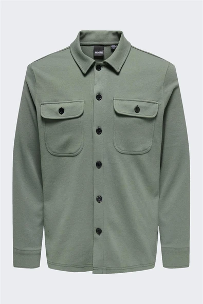 Only & Sons   ONSNEWKODYL OVERSHIRT SWEAT NOOS Erkek Gri UK Gömlek - 22021279 ürün görseli 1