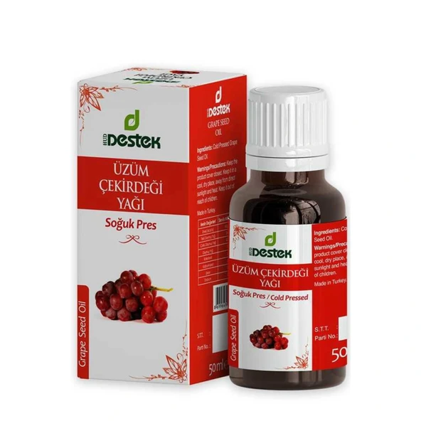 Destek Üzüm Çekirdeği Yağı (Soğuk Sıkım) 50 Ml ürün görseli 1