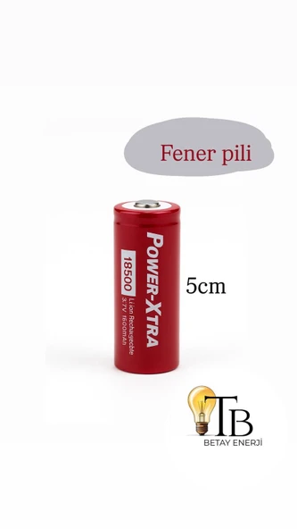 Power-EXtra 18500 Şarjlı Li-ion Pil 3.7V 1500mAh ürün görseli 1