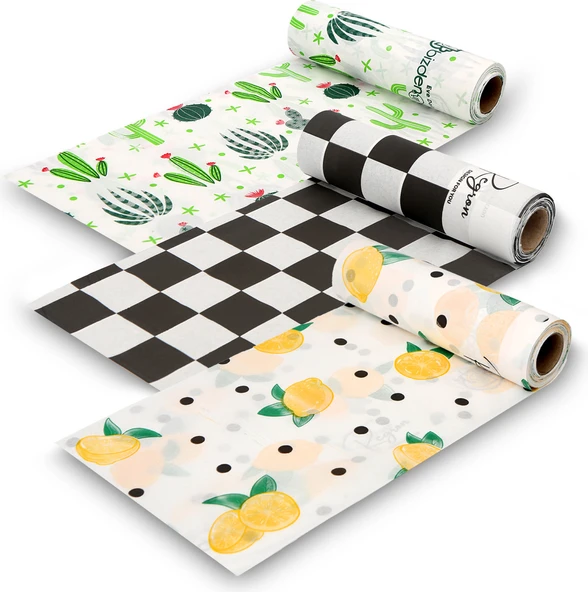 Regron Eve Masa ve Aktivite Piknik Örtüsü Kullan At Sıvı Geçirmez 3 Rulo ( Rulo Içi:10 Adet)  100X120CM ürün görseli 1