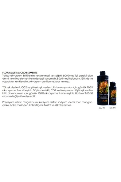 Crystalpro Flora Multi NPK Micro Elements 125 ml Skt :07/2028 - Resim 3