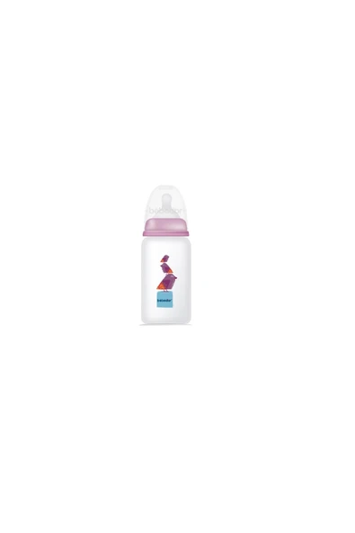 Bebedor Mor Kuş Desenli Pp Biberon 125 ml 23302 ürün görseli 1
