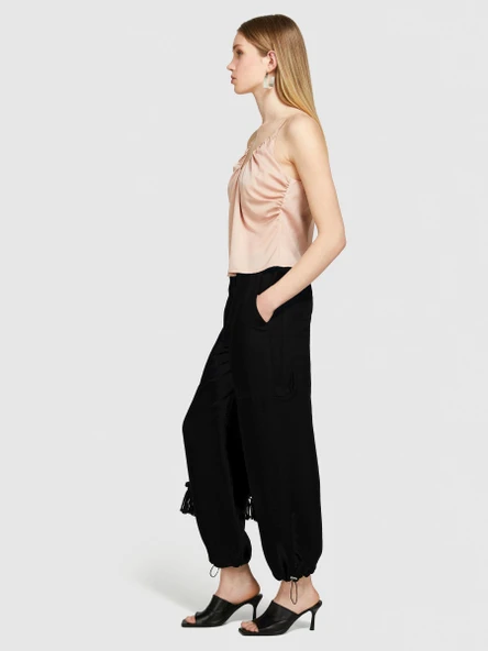 Sisley   İnce Askılı Derin Büzgü Yakalı Üst Kadın 04W Bluz - 324P51MGLH016 ürün görseli 1