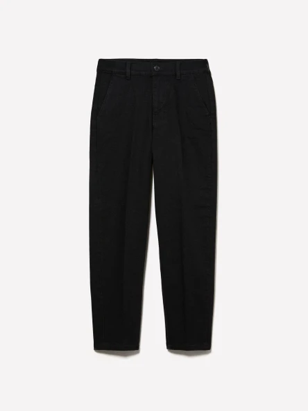 Sisley   Pamuk Karışımlı Normal Bel Denim Chino Pantolon Kadın Lacivert Denim Pantolon - 325P4TAYLF06G ürün görseli 1