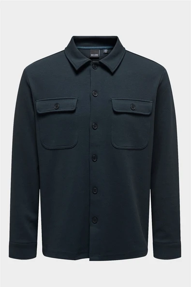 Only & Sons   ONSNEWKODYL OVERSHIRT SWEAT NOOS Erkek Lacivert UK Gömlek - 22021279 ürün görseli 1