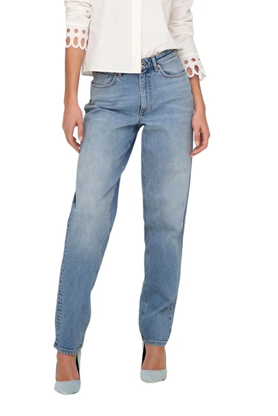 Only   ONLJUICY HW MOM REA365 DNM NOOS Kadın Mavi Jean - O15341427 ürün görseli 1
