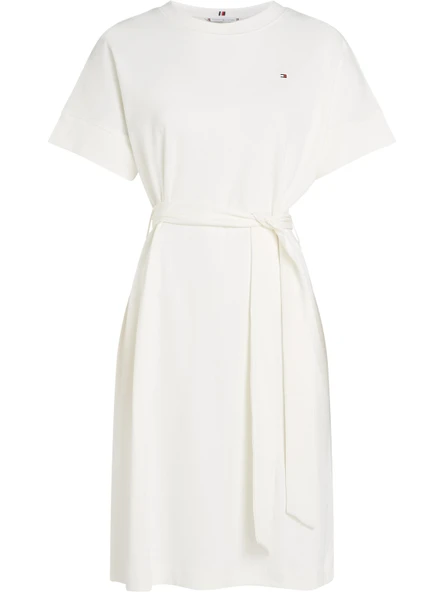 Tommy Hilfiger   MODERN CODY DRESS Kadın Beyaz Elbise - WW0WW45520 ürün görseli 1