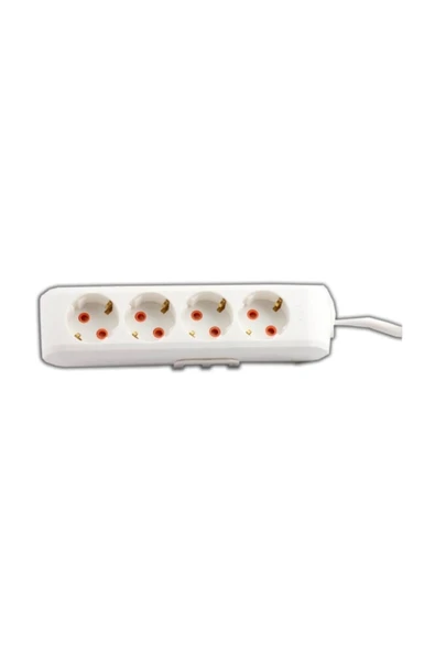 VİKO Multi-let 4'lü Topraklı 2 Metre Kablolu Çocuk Korumalı Grup Priz ürün görseli 1