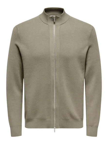 Only & Sons   ONSCOOPER REG LS 12 CARDIGAN KNIT FRML Erkek Gri Hırka - 22035017 ürün görseli 1