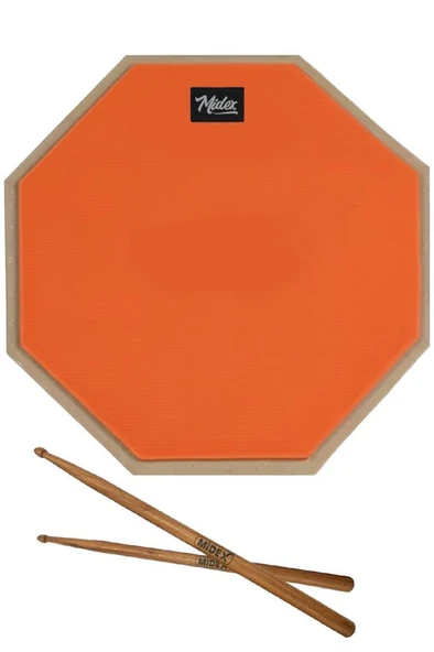 Midex DD-1012-C Bateri Davul Çalışma Pedi 12 İnç Drum Practice Pad ürün görseli 1