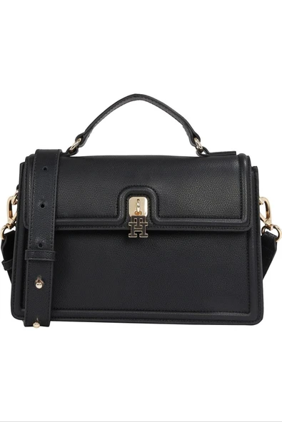 Tommy Hilfiger   TH ETERNITY MINI SATCHEL Kadın Siyah Çanta - AW0AW17176 ürün görseli 1
